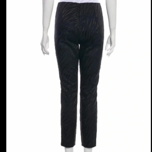 Rag & Bone Simone zebra stripe crop pants navy Size 4 - Picture 7 of 10